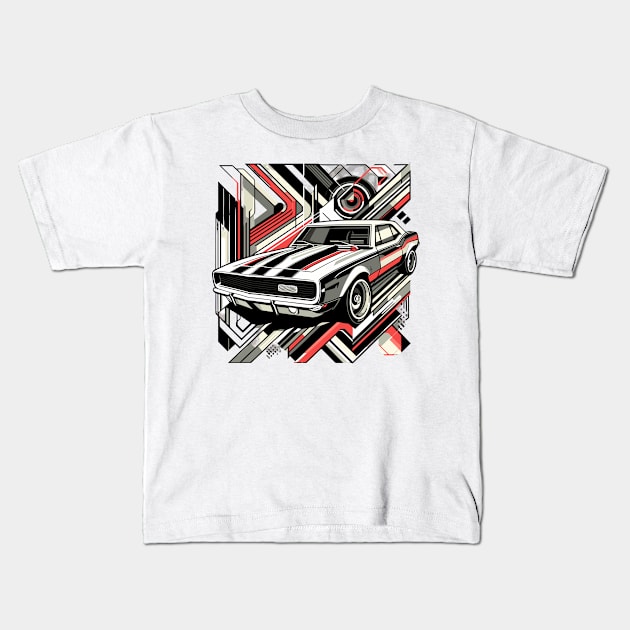 Car Chevy Camaro 1967 Kids T-Shirt by sapphire seaside studio